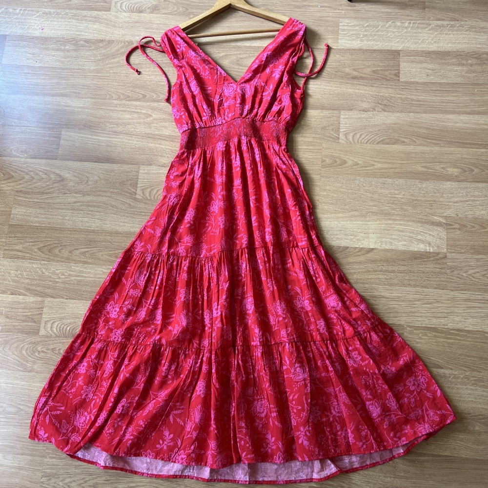 NWT $132 By Together Dress Med Floral Tiered Babydoll Sundress Flowy Flirty Date